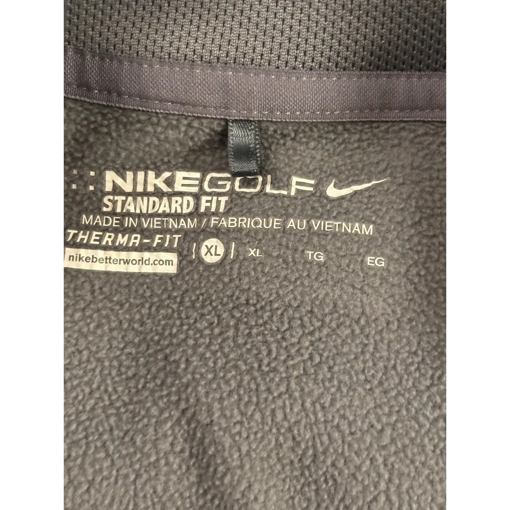 Nike Golf Mens Gray Therma-FIT Quarter Zip Pullover Standard Fit Sweatshirt~XL